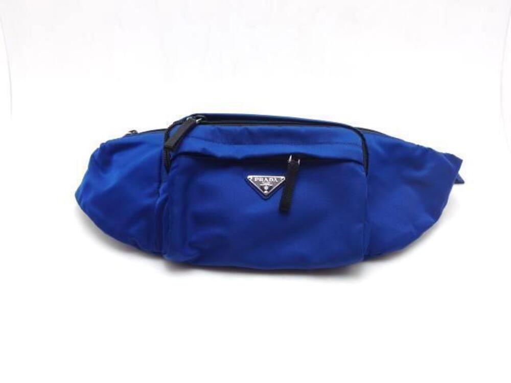 Prada Waist Bum Body Bag Blue